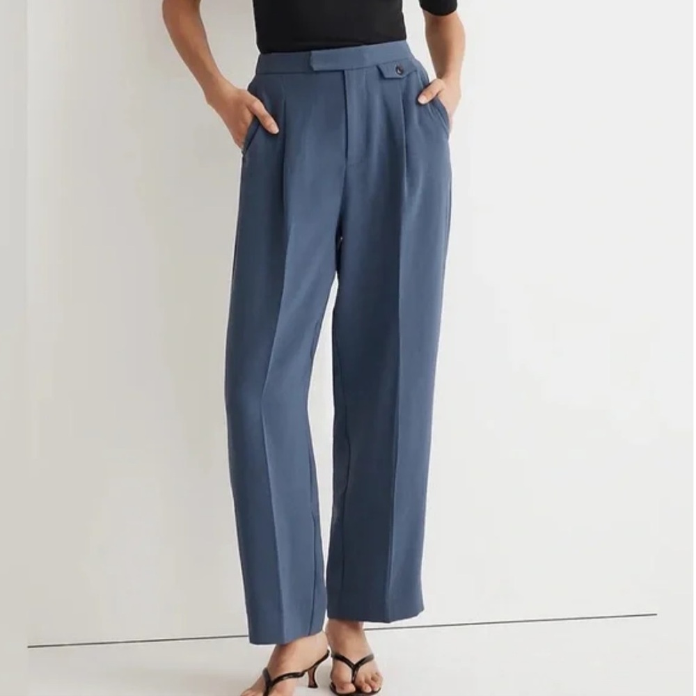 Madewell The Rosedale High Waist Crepe Straight Leg Pants